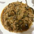 向日葵と散歩2's cooksnap of when they made 想い出の味♡茄子とミンチの炒め煮.