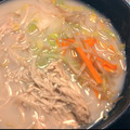 ❇︎mayu❇︎'s cooksnap of when they made 和風とんこつ風味★スガキヤ風･豆乳鍋.