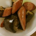 bonnet's cooksnap of when they made ☆ピリ辛！ソーセージとなすの甘辛煮☆.