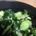 joejoemi's cooksnap of when they made キュウリの浅漬け中華風♡.