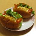 もんしゅしゅ's cooksnap of when they made ベーグルのコロッケサンド。.