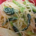 あみあんこ's cooksnap of when they made ✿魚肉ソーセージと小松菜の❀春雨パスタ✿.