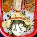 レオン＆ラオ＆あんず's cooksnap of when they made キャラ弁　ルフィの顔.
