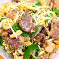 ♪まるえ's cooksnap of when they made 牛肉とモヤシたまご炒め.