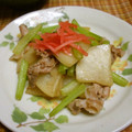 ぎらぎらアフロ's cooksnap of when they made 簡単♪かぶと豚肉の紅生姜炒め.