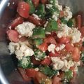 米コメ倶楽部's cooksnap of when they made 簡単まぜるだけトマトとオクラのあえもの.