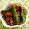 pyonpoco's cooksnap of when they made 豚バラとシシトウの甘辛炒め.