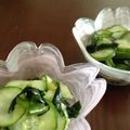 ひなたスイッチ's cooksnap of when they made 基本☆きゅうりの酢の物(わかめ).
