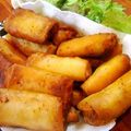 みるひゃ's cooksnap of when they made **エビと卵のタルタルチーズ春巻き**.
