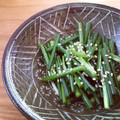 やまぷん's cooksnap of when they made お酒のつまみ☆細ネギのごま油和え☆.