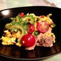めぐたん☆たん's cooksnap of when they made ゴーヤと豚肉のふんわり卵トマト.