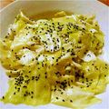 komim's cooksnap of when they made やみつき簡単☆塩キャベツ.
