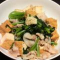 木村みつとし's cooksnap of when they made 即完成！小松菜と厚揚げ、豚肉のサッパリ煮.