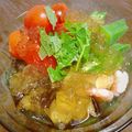 minekoaya's cooksnap of when they made 冷たい小鉢　夏野菜のコンソメジュレ寄せ.