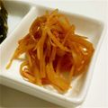 にゃんちゅ70's cooksnap of when they made 大根の皮がおいしく変身☆ピリ辛ナムル.