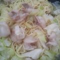 真子。's cooksnap of when they made ホルモンとニラの塩焼きそば☆.