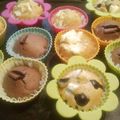 hiyokogirl's cooksnap of when they made 二種類一度に焼くマフィン チョコ&ベリー.