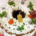 みーちゃん好き好き's cooksnap of when they made ノンオイル☆ココア入バナナシフォン♪.