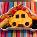 kookuro's cooksnap of when they made 簡単で可愛いぃ♪車のオムライス（キャラ弁.