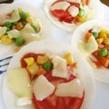 はじめmama's cooksnap of when they made 餃子の皮で簡単ぴざ♪ ﾄﾏﾄver..