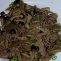 まいめろ３２７'s cooksnap of when they made ゴボウとシメジたっぷりの牛肉甘辛煮.