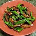 おおたち's cooksnap of when they made しし唐とポークのケチャ炒め.
