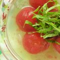 めしだ's cooksnap of when they made トマトの昆布茶浸し.