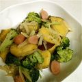 kotori123's cooksnap of when they made さつま芋とブロッコリーのベーコン炒め.