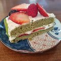 ワンコと息子と☆'s cooksnap of when they made プロレシピ！抹茶スポンジケーキの作り方.