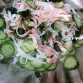 季節外れ's cooksnap of when they made お店の味！ワカメときゅうりの酢の物.