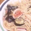 kewpie-k's cooksnap of when they made ✿イカと茄子のトマトクリームパスタ✿.