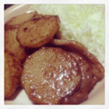 やよもも's cooksnap of when they made 長いもと豚肉のしょうが焼き.