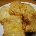 まゆみ母ちゃん's cooksnap of when they made 高野豆腐の煮物で天ぷら☆からし風味.