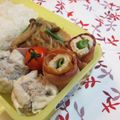 バカリャウ's cooksnap of when they made お弁当に！ちくわといんげんのベーコン巻き.
