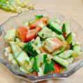 ルパンのかあさん☆彡's cooksnap of when they made 簡単☆トマトと胡瓜のピリ辛中華サラダ.