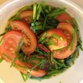 ヤムうんせん's cooksnap of when they made ニラとトマトのピリ辛中華風冷たいサラダ.