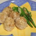 きらり流れ星's cooksnap of when they made 女子なレタスで食べるミニ肉巻きおにぎり☆.