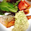 rei3810xxx's cooksnap of when they made アボカドチーズソースで鮭のムニエル.