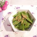 クレイプメートル's cooksnap of when they made モロッコいんげんのごま和え.
