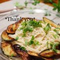 bobitin's cooksnap of when they made 超簡単な♥揚げ茄子ぶっかけそうめん.
