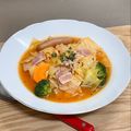 Etsu☆ko's cooksnap of when they made キャベツとウインナーのトマトスープ.