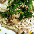 あーちゃん0220's cooksnap of when they made ニラとさばのそうめんちゃんぷる～.