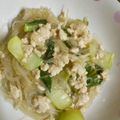 のえもゆ's cooksnap of when they made 春雨と鶏ひき肉の炒めあんかけ.