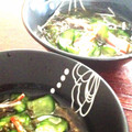 ぞつとぞつ美's cooksnap of when they made きゅうりとかにかまのもずく和え.