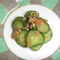 たいちまん's cooksnap of when they made 材料3つ☆きゅうりの梅和え.