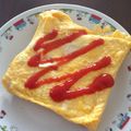 なつみ（・◇・）'s cooksnap of when they made 思い出朝食父の玉子焼きオムレツトースト③.