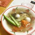 komutatata's cooksnap of when they made ♪旬の野菜たっぷりサンラータン♪.
