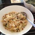 ninopino's cooksnap of when they made 古くなった野沢菜で納豆チャーハン♪.