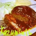 kazuminl6's cooksnap of when they made トマトチーズハンバーグ.