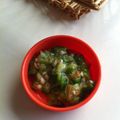 あい葉's cooksnap of when they made お弁当に♪オクラのなめたけ和え.